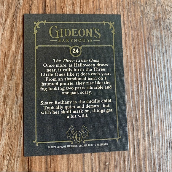 Gideon’s Bakehouse trading card #24, Bethany, series 2 new - Picture 2 of 2